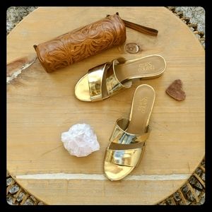 Metallic Gold Sandals